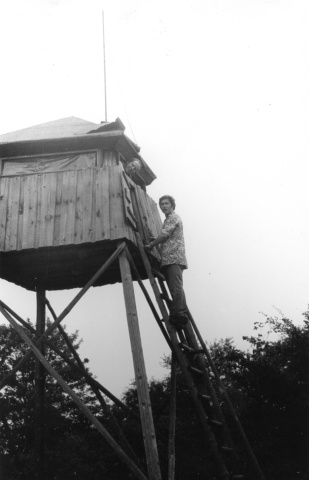 Z posedu vykukoval Honza Huryta OK1MNV a na žebříku Tonda Lízr OK1MLA