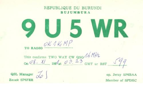 Země DXCC: Burundi