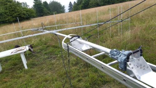 Sestava 144 MHz před zdvižením