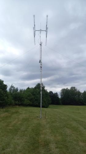 Anténa na 432 MHz konečně stojí