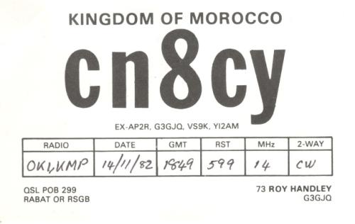 Země DXCC: Morocco