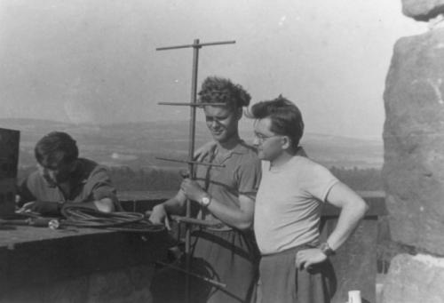 Přípravy montáže antény se ujal André Matula