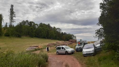 V sedle před posledním stoupáním