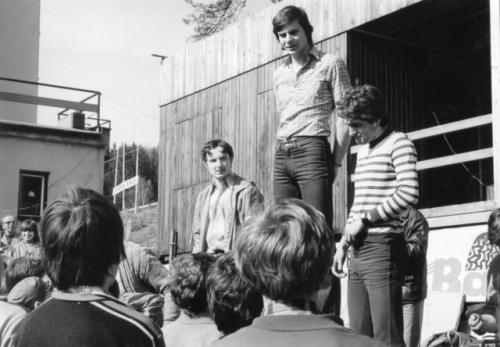 Vyhlášení výsledků - první místo Mirek Šimáček (Pardubice), třetí místo Pavel Čada (Lanškroun)