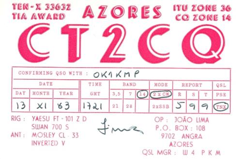 Země DXCC: Azores
