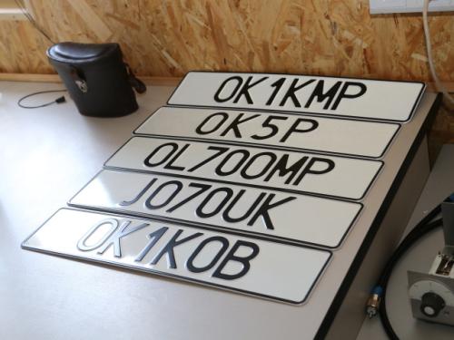 Připravená série značek pro provoz