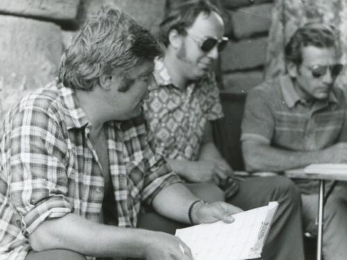 Jirka Podlipný OK1MZO, Honza Huryta OK1MNV a Míla Jůza OK1DMJ