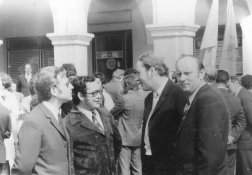 Míla Jůza OK1DMJ, Ruda Kužel OK1-14781, Honza Huryta OK1MNV a Vašek Antoš OK1ARP