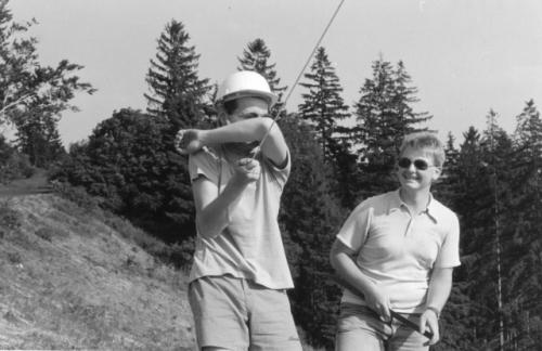 U kotvy se před focením skrýval Vláďa Ferles a přihlížel Martin Cuc