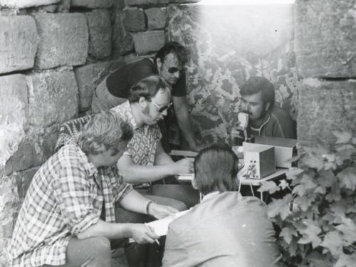 Jirka Podlipný OK1MZO, Honza Huryta OK1MNV, Vlastík Vít, Honza Cuc OK1JJC a Standa Lelek OK1DHG