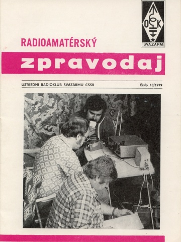 Jsme na titulní stránce Radioamatérského zpravodaje. Jirka Podlipný OK1MZO, Honza Huryta OK1MNV a Honza Cuc OK1JJC