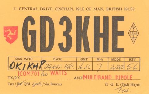 Země DXCC: Isle of Man