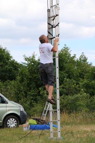 Zatěžkávací zkoušku prováděl Petr Knap OK1AKI