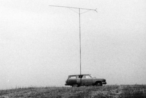 Pohled na hotovou anténu