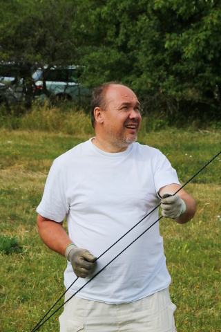 U kotvy asistoval Roman Pokorný OK1NPF