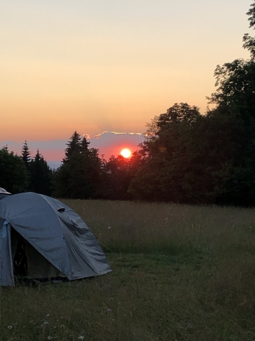 Krásný sobotní západ slunce