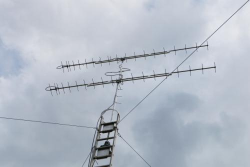 Dvojče antén pro 70 cm