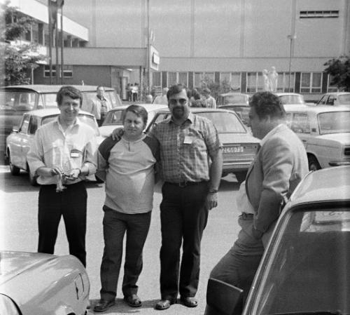 Jan Doubek OK1MT, František Dušek OK1WC a Honza Cuc OK1JJC