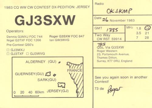 Země DXCC: Jersey