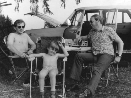 Míla Jůza OK1DMJ, Martin Cuc a Honza Huryta OK1MNV