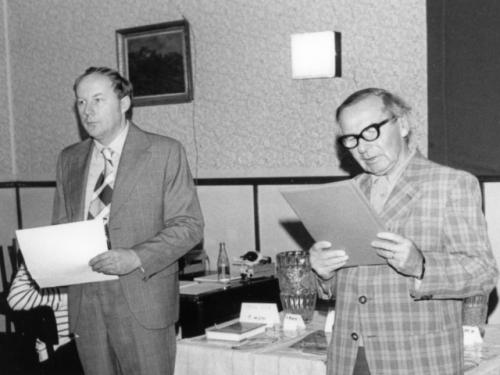 Zhodnocení přeboru. Honza Huryta OK1MNV a Ruda Weber OK1VHD