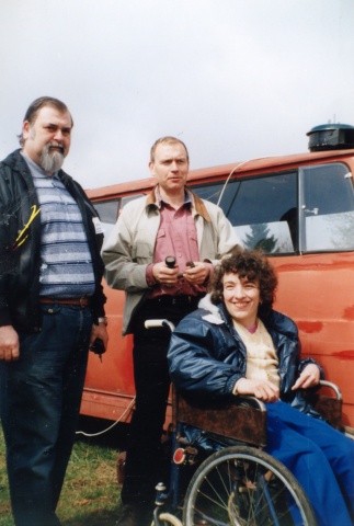 Honza Cuc OK1JJC, Alois Melich OK1DVW a Hanka Klápšťová OK1ALK