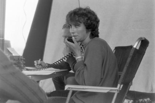 U mikrofonu Naďa Romaniuková OK1UXL, zapisoval Honza Huryta OK1MNV