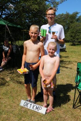 Vítězný tým z roku 2023. Mikuláš, Ondra, Karolína