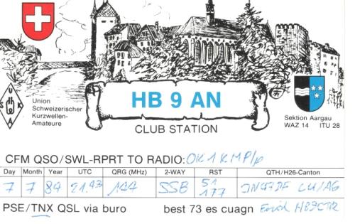 Země DXCC: Switzerland