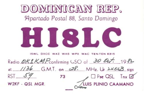 Země DXCC: Dominican Republic