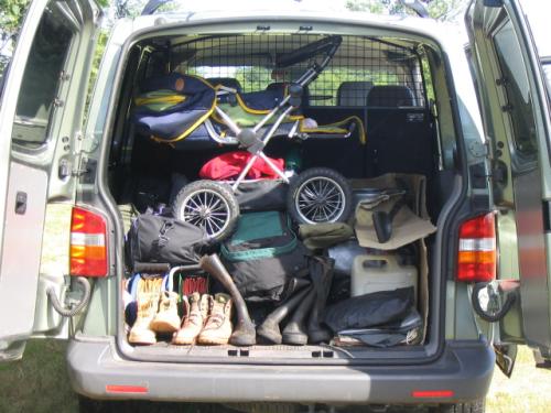 Sbaleno a připraveno na odjezd