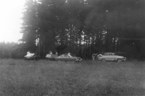 Před odjezdem z Krkonošké vyhlídky domů