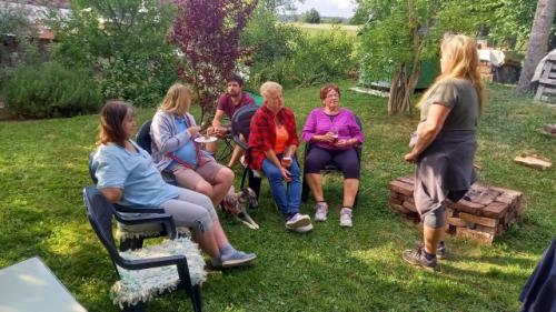 „Dopitná“. Zhodnocení celé akce. Lída, Anička, Kuba, Bára, Blanka a Věra