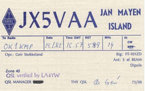 Země DXCC: Jan Mayen