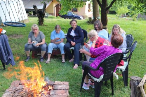 Dámská část RK. Věra, Maruška, Štěpánka, Lída, Anička, Bára a Blanka