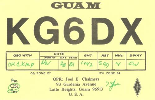 Země DXCC: Guam
