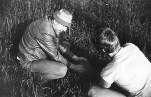 Přípravu kamenů na ohniště obstarali Honza Huryta OK1MNV a Petr Knap OK1AKI