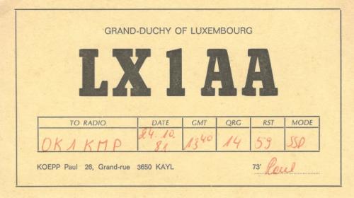Země DXCC: Luxembourg
