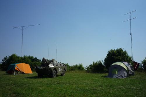 Na návštěvu zavítali i přátelé s historickou vojenskou technikou