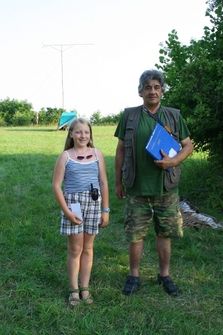 Maruška Knapová s Honzou OK9ATD, který také dorazil na návštěvu