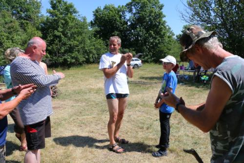 Při slavnostním vyhlašování PDM 2018 Vláďa Ferles OK1FUJ, Petr Knap OK1AKI, Ondra Pokorný a Martin Kobrle OK1TKN