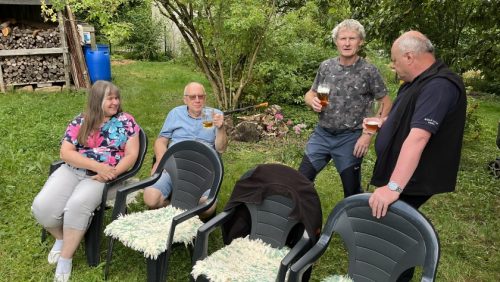 Dopitná, Lída, Honza OK1MNV, Martin OK1TKN a Vláďa OK1FUJ