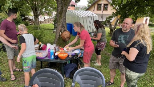 Dopitná, Kuba Mikuláš, Anička, Štěpánka, Roman OK1NPF a Věra