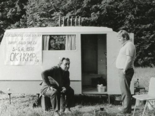 Standa Šmidrkal OK1AAH, Honza Huryta OK1MNV a Jirka Podlipný OK1MZO